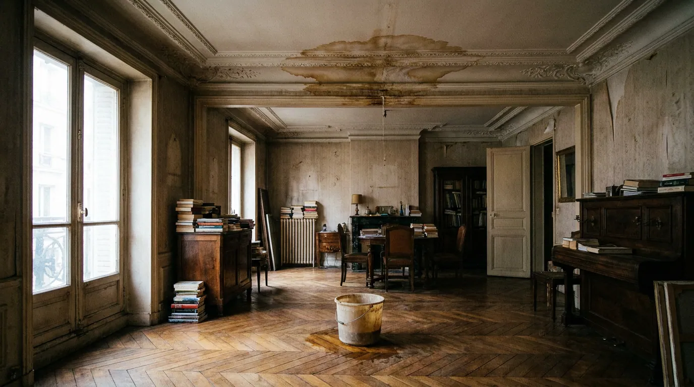 Fuite dans un immeuble haussmannien : qui appeler et quoi faire en attendant